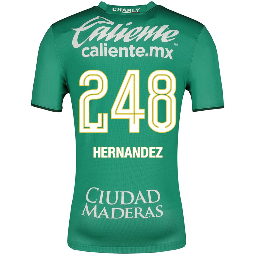 Hombre Camiseta Fernando Hernández #248 Verde 1ª Equipación 2023/24 La Camisa