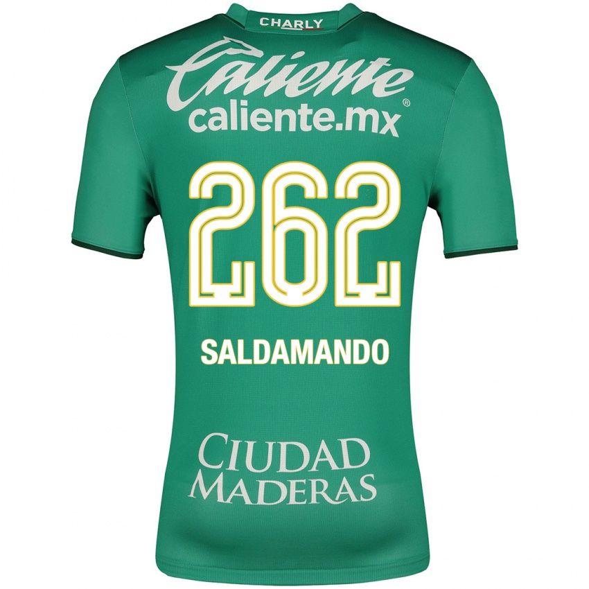 Hombre Camiseta José Saldamando #262 Verde 1ª Equipación 2023/24 La Camisa