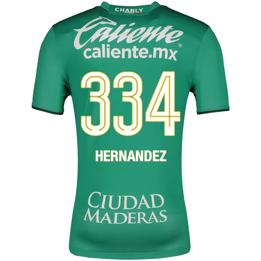 Hombre Camiseta Alan Hernández #334 Verde 1ª Equipación 2023/24 La Camisa