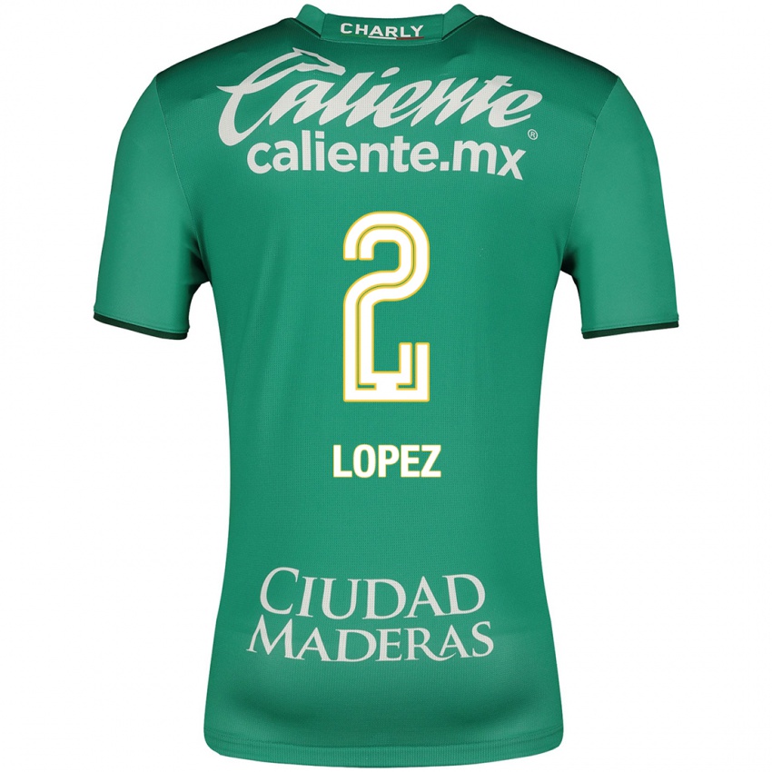 Hombre Camiseta Vanessa Lopez #2 Verde 1ª Equipación 2023/24 La Camisa