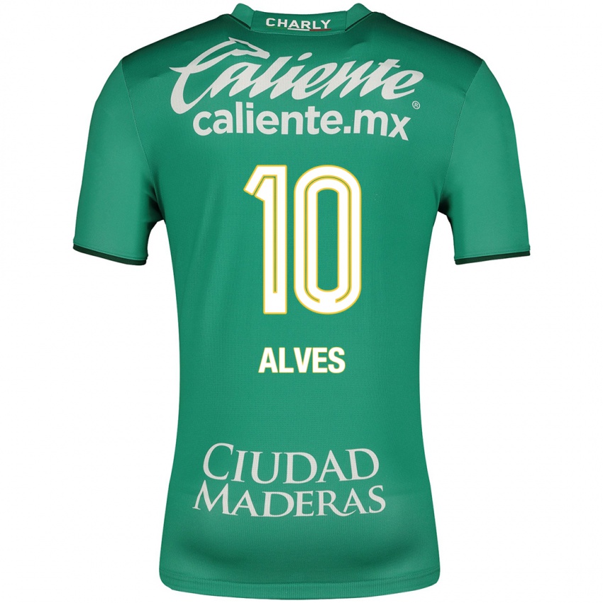 Hombre Camiseta Maria Alves #10 Verde 1ª Equipación 2023/24 La Camisa