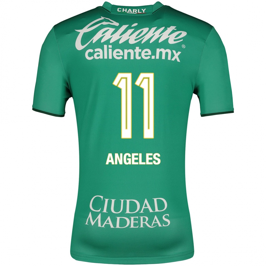 Hombre Camiseta Lizbeth Ángeles #11 Verde 1ª Equipación 2023/24 La Camisa