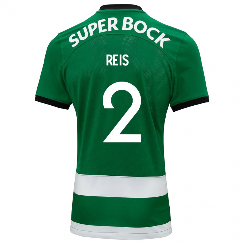 Hombre Camiseta Matheus Reis #2 Verde 1ª Equipación 2023/24 La Camisa