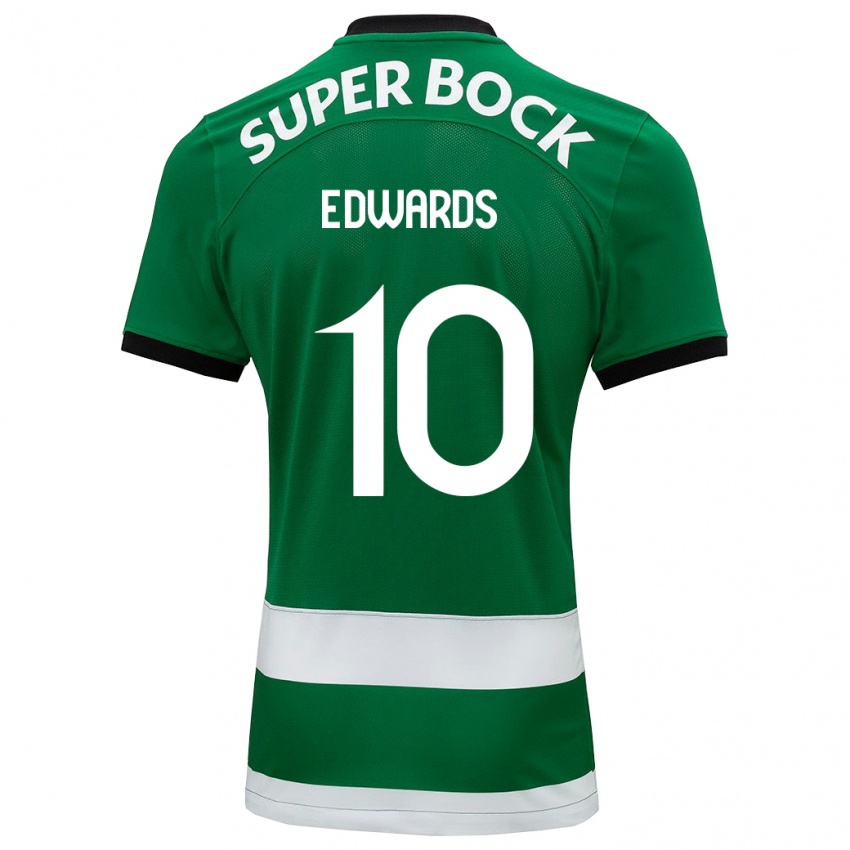 Hombre Camiseta Marcus Edwards #10 Verde 1ª Equipación 2023/24 La Camisa
