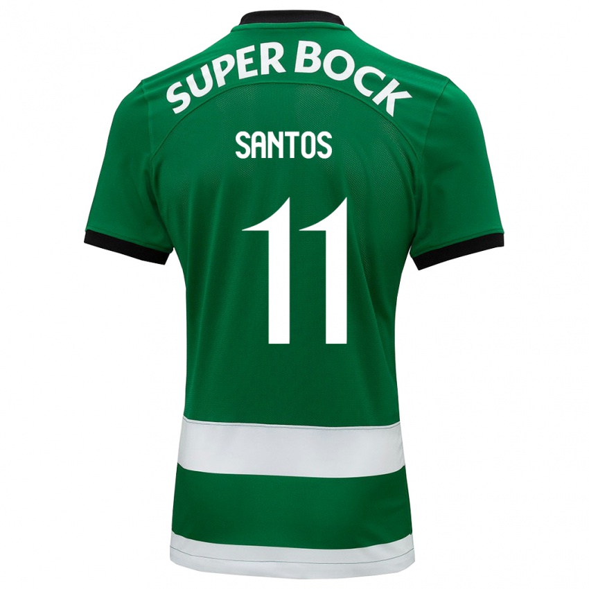 Hombre Camiseta Nuno Santos #11 Verde 1ª Equipación 2023/24 La Camisa