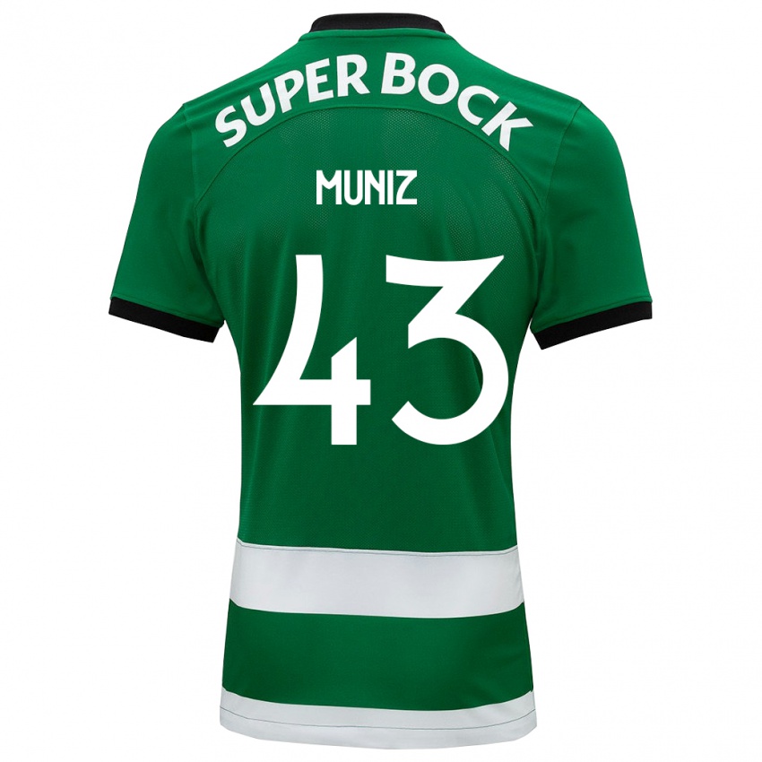 Hombre Camiseta João Muniz #43 Verde 1ª Equipación 2023/24 La Camisa