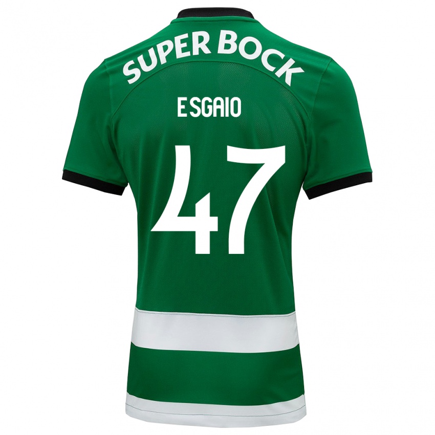 Hombre Camiseta Ricardo Esgaio #47 Verde 1ª Equipación 2023/24 La Camisa