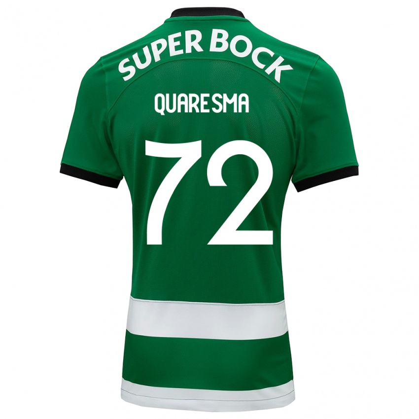 Hombre Camiseta Eduardo Quaresma #72 Verde 1ª Equipación 2023/24 La Camisa