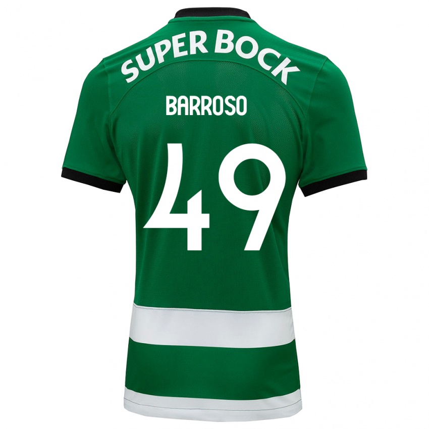Hombre Camiseta Leonardo Barroso #49 Verde 1ª Equipación 2023/24 La Camisa