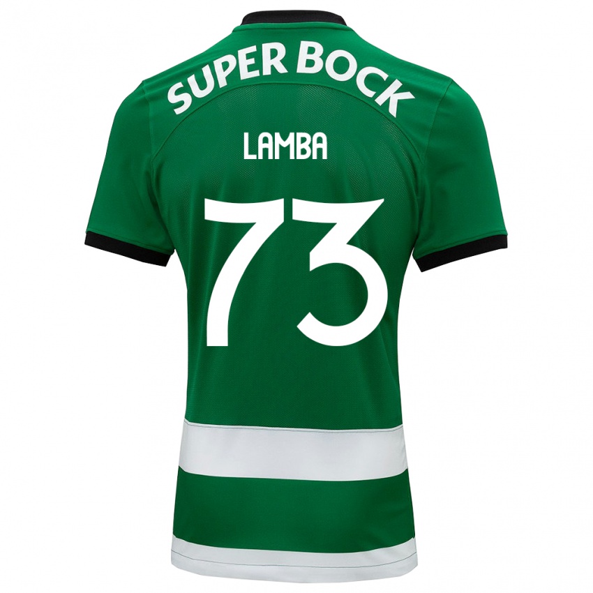 Hombre Camiseta Chico Lamba #73 Verde 1ª Equipación 2023/24 La Camisa