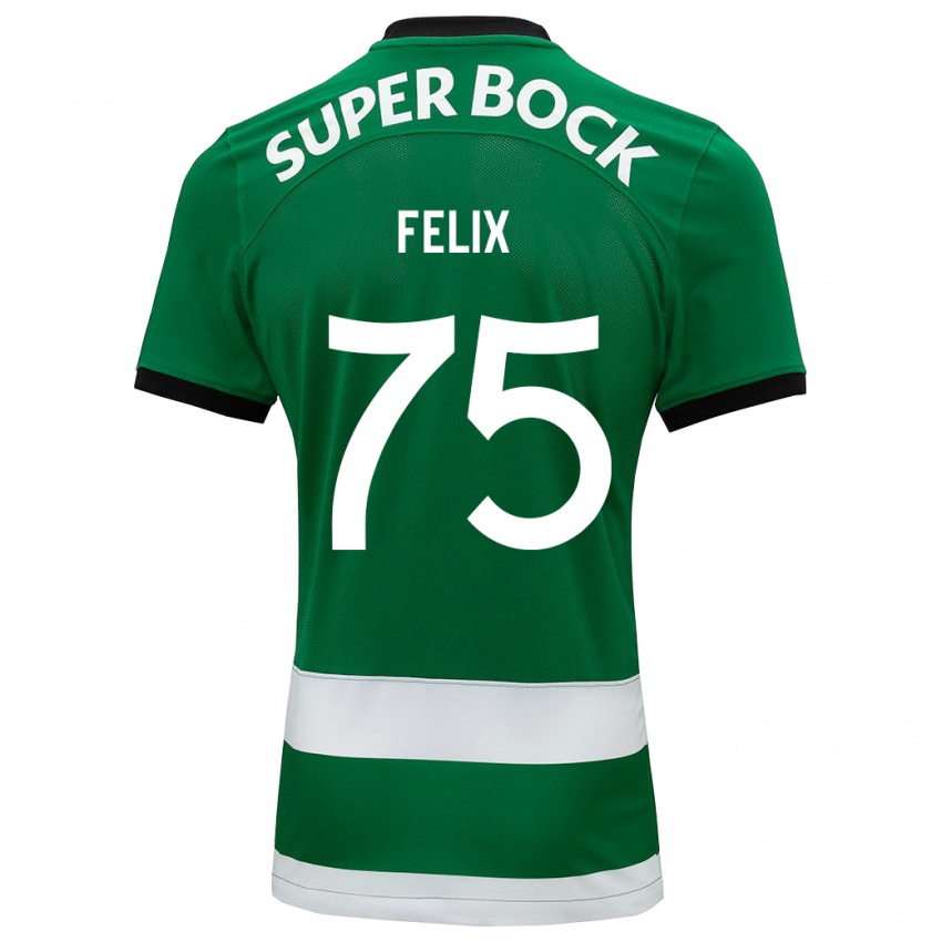 Hombre Camiseta Vando Félix #75 Verde 1ª Equipación 2023/24 La Camisa