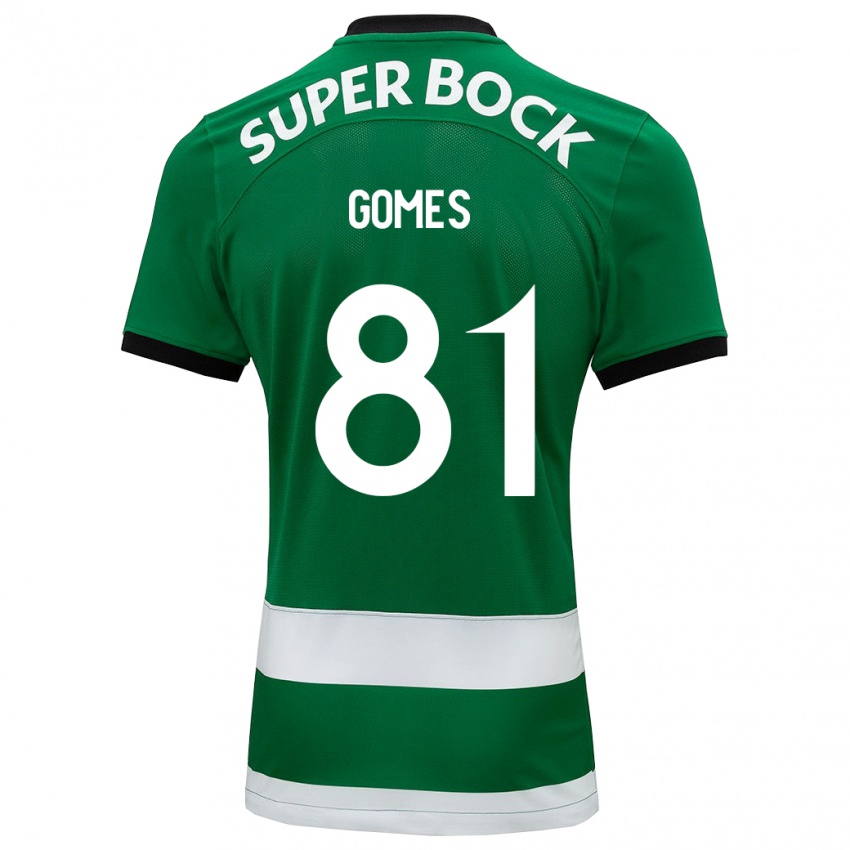 Hombre Camiseta Salvador Gomes #81 Verde 1ª Equipación 2023/24 La Camisa