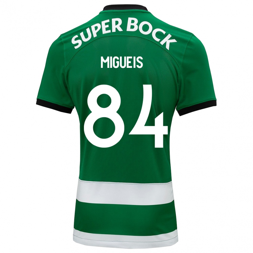 Hombre Camiseta Pedro Miguéis #84 Verde 1ª Equipación 2023/24 La Camisa