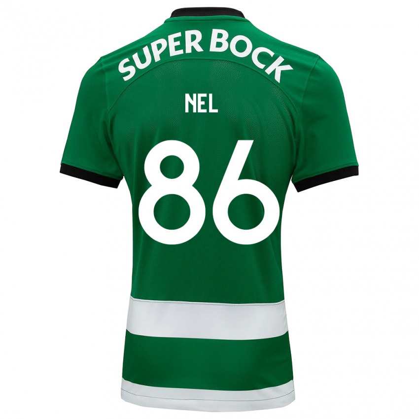Hombre Camiseta Rafael Nel #86 Verde 1ª Equipación 2023/24 La Camisa