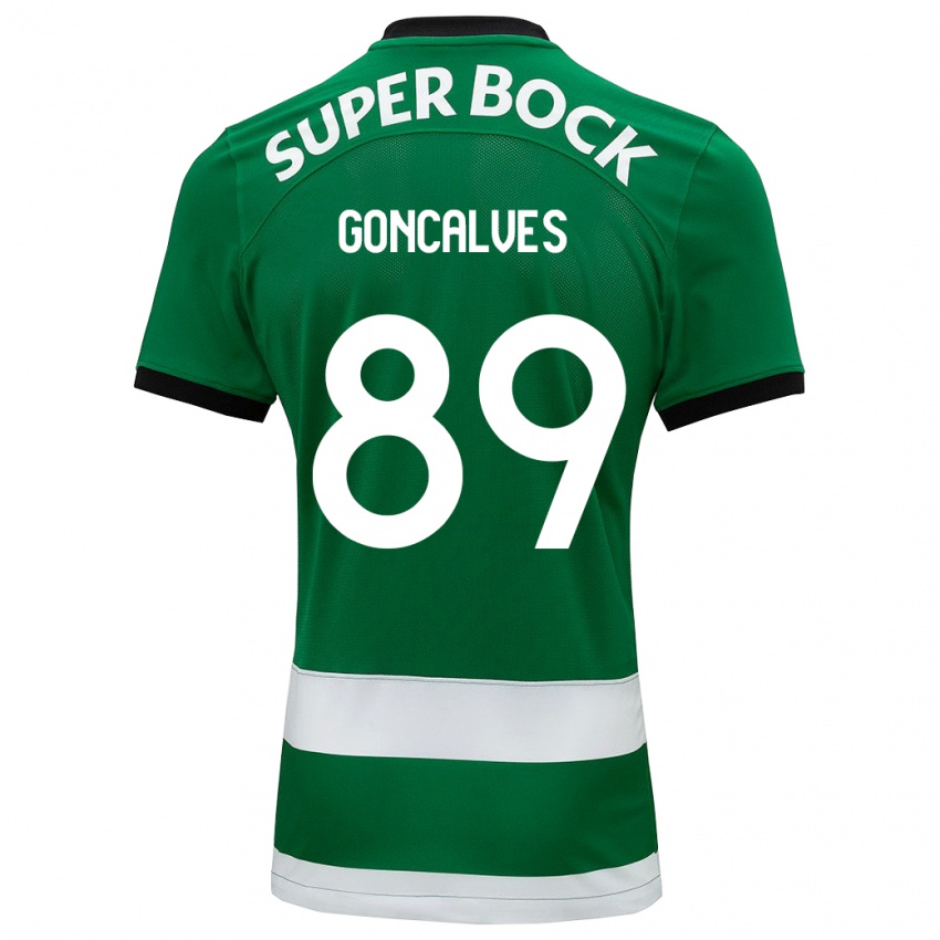 Hombre Camiseta Andre Goncalves #89 Verde 1ª Equipación 2023/24 La Camisa