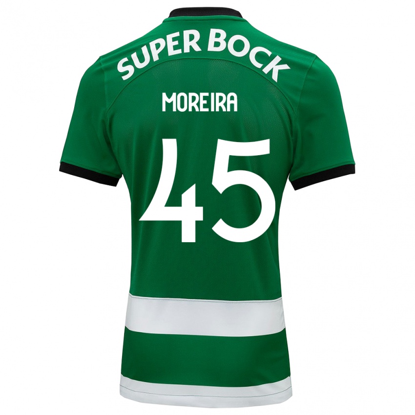 Hombre Camiseta David Moreira #45 Verde 1ª Equipación 2023/24 La Camisa