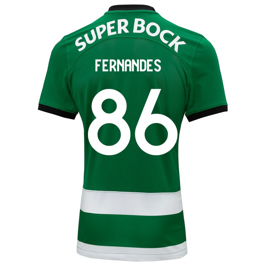 Hombre Camiseta Emanuel Fernandes #86 Verde 1ª Equipación 2023/24 La Camisa
