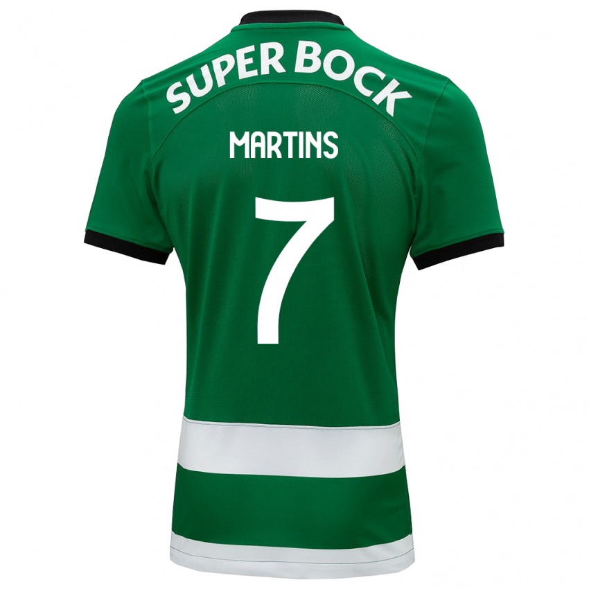 Hombre Camiseta Joana David Carromeu Martins #7 Verde 1ª Equipación 2023/24 La Camisa