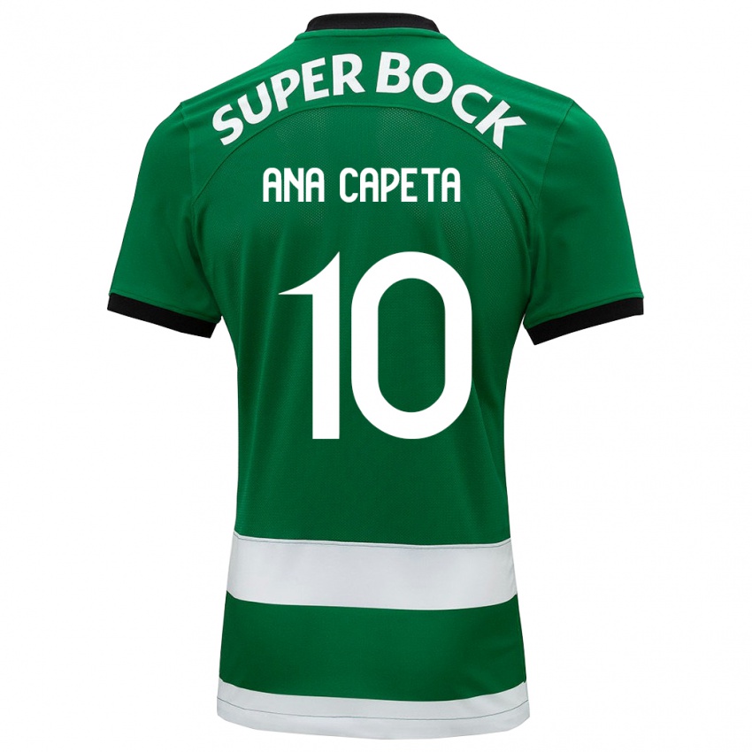 Hombre Camiseta Ana Capeta #10 Verde 1ª Equipación 2023/24 La Camisa