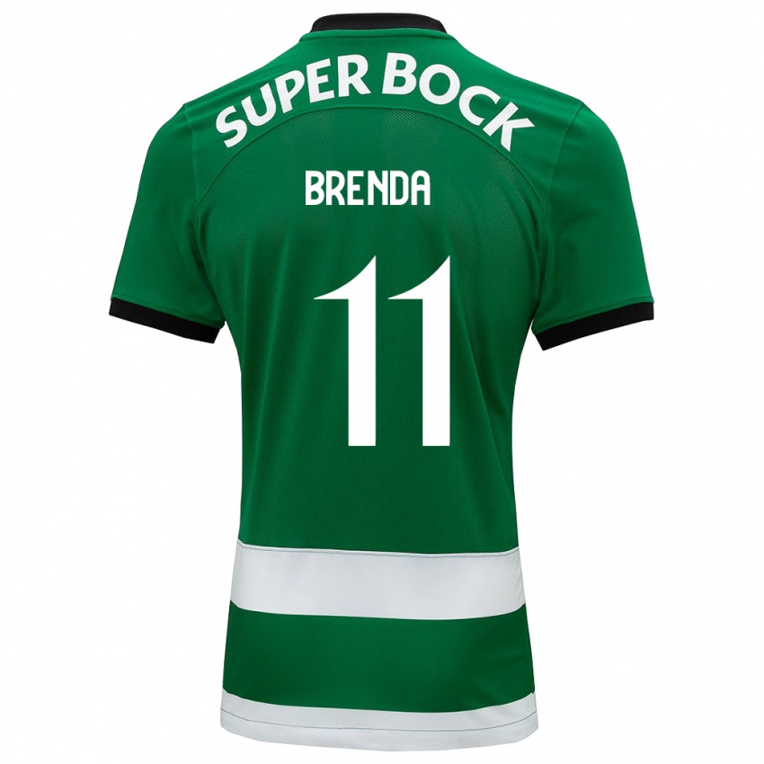 Hombre Camiseta Brenda Pérez Soler #11 Verde 1ª Equipación 2023/24 La Camisa