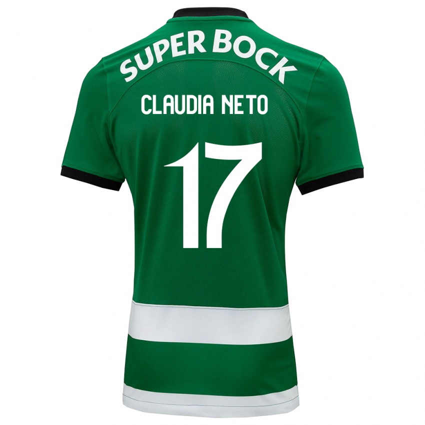 Hombre Camiseta Cláudia Teresa Pires Neto #17 Verde 1ª Equipación 2023/24 La Camisa