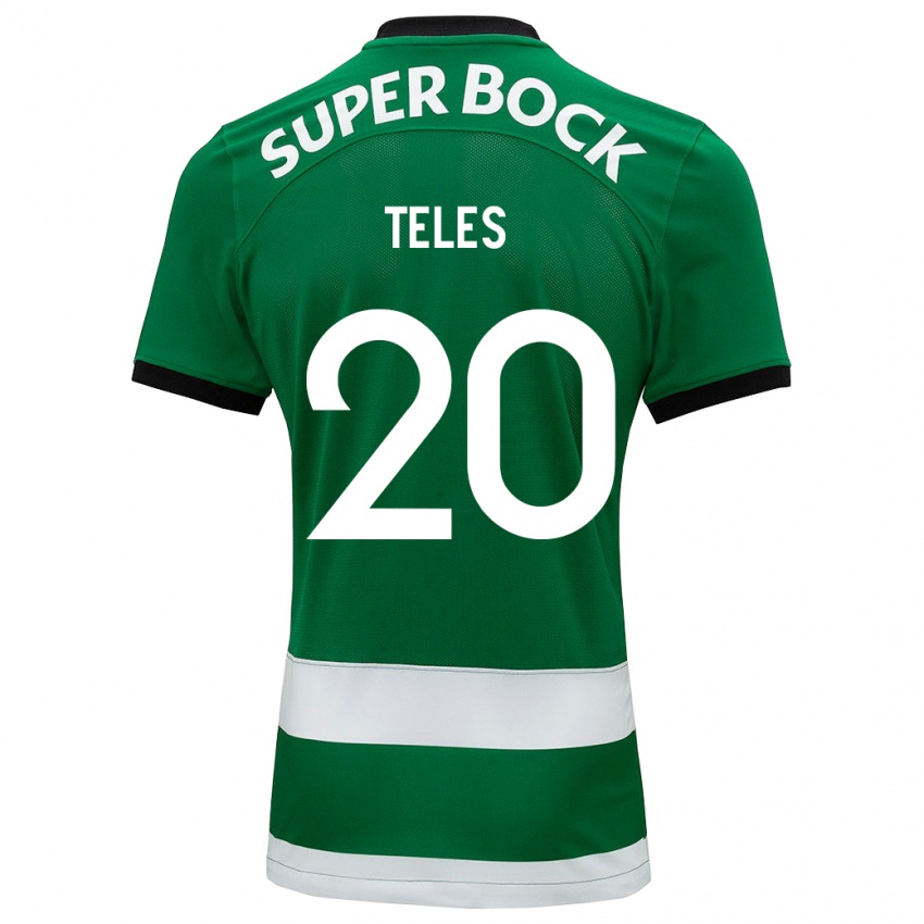 Hombre Camiseta Ana Isabel Teles #20 Verde 1ª Equipación 2023/24 La Camisa