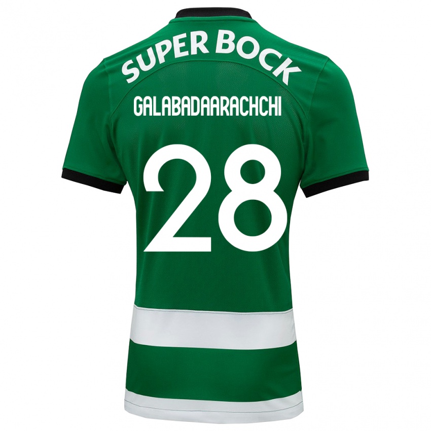 Hombre Camiseta Jacinta Galabadaarachchi #28 Verde 1ª Equipación 2023/24 La Camisa
