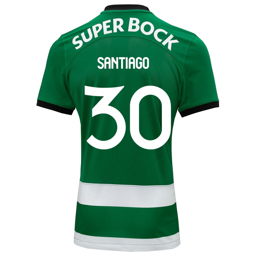Hombre Camiseta Carolina Santiago #30 Verde 1ª Equipación 2023/24 La Camisa