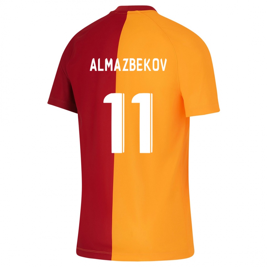 Hombre Camiseta Beknaz Almazbekov #11 Naranja 1ª Equipación 2023/24 La Camisa