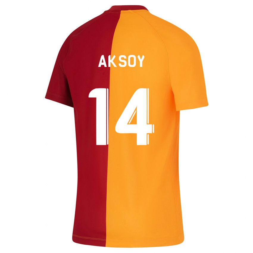 Hombre Camiseta Berkan Aksoy #14 Naranja 1ª Equipación 2023/24 La Camisa