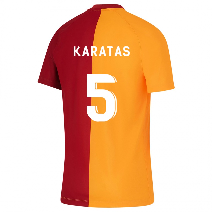 Hombre Camiseta Eda Karataş #5 Naranja 1ª Equipación 2023/24 La Camisa