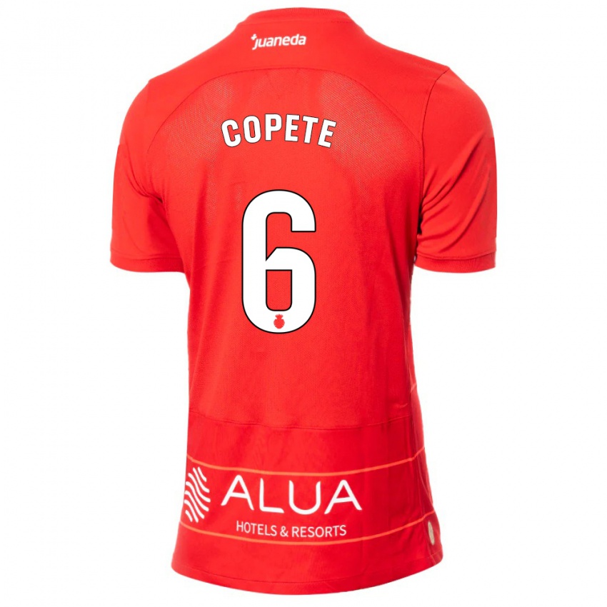 Hombre Camiseta José Copete #6 Rojo 1ª Equipación 2023/24 La Camisa