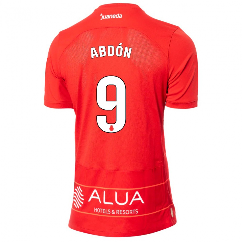 Hombre Camiseta Abdón Prats #9 Rojo 1ª Equipación 2023/24 La Camisa