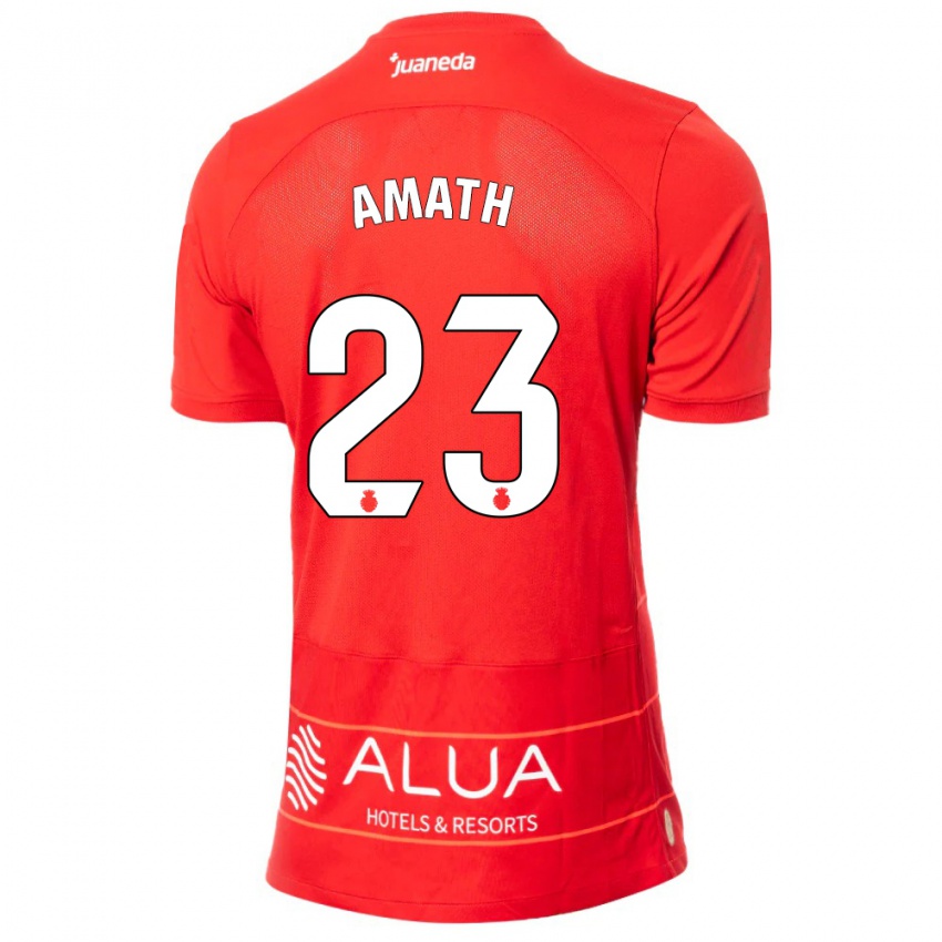 Hombre Camiseta Amath Ndiaye #23 Rojo 1ª Equipación 2023/24 La Camisa
