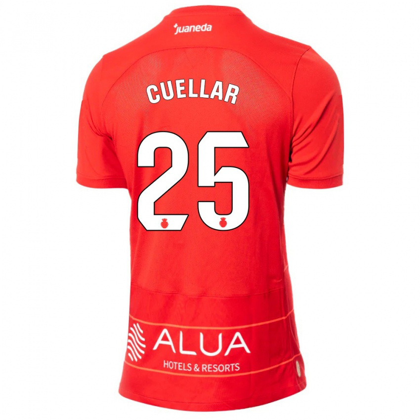 Hombre Camiseta Iván Cuéllar #25 Rojo 1ª Equipación 2023/24 La Camisa