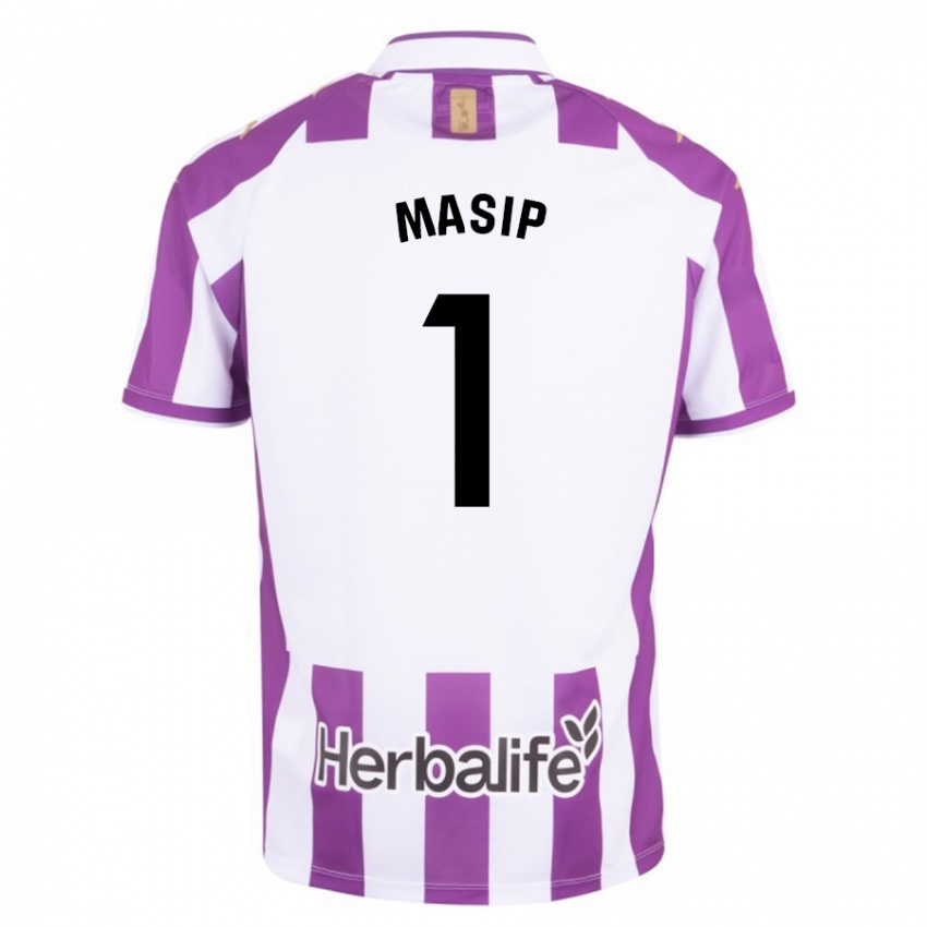 Hombre Camiseta Jordi Masip #1 Morado 1ª Equipación 2023/24 La Camisa