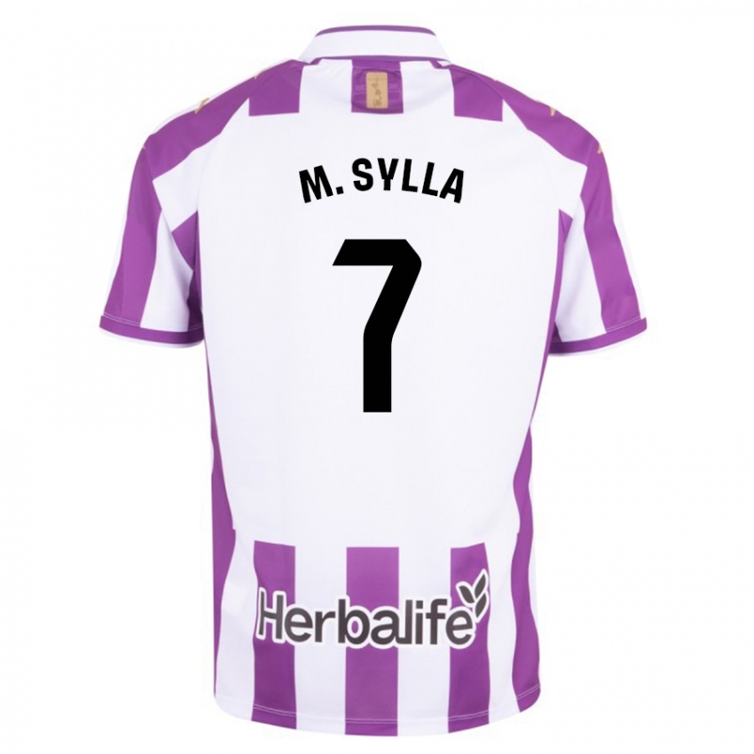 Hombre Camiseta Mamadou Sylla #7 Morado 1ª Equipación 2023/24 La Camisa
