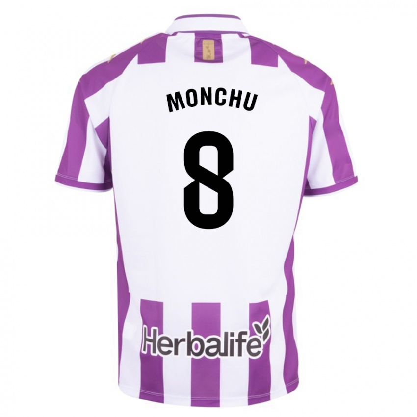 Hombre Camiseta Monchu #8 Morado 1ª Equipación 2023/24 La Camisa