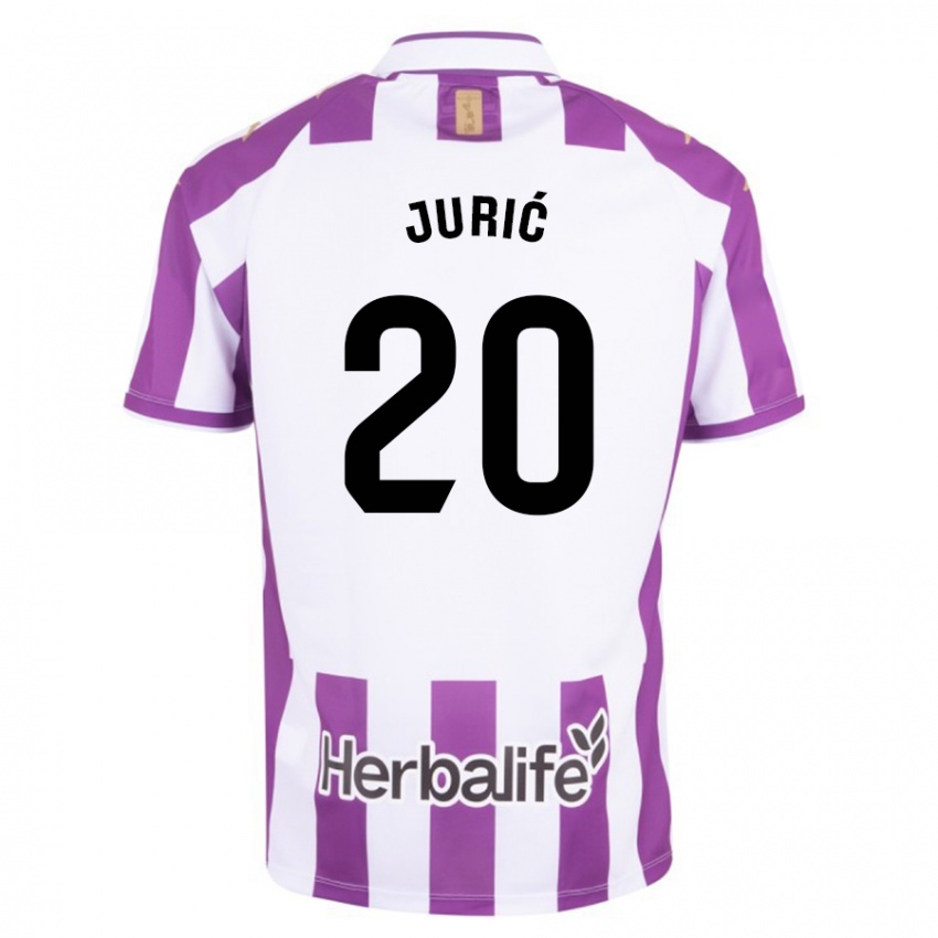 Hombre Camiseta Stanko Juric #20 Morado 1ª Equipación 2023/24 La Camisa
