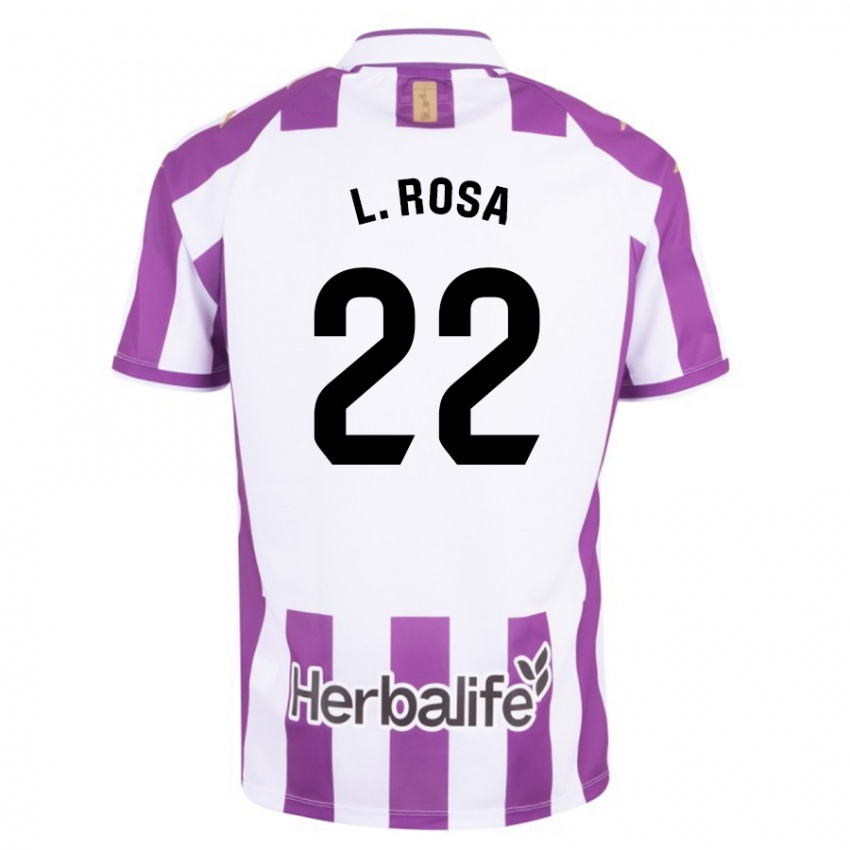 Hombre Camiseta Lucas Rosa #22 Morado 1ª Equipación 2023/24 La Camisa