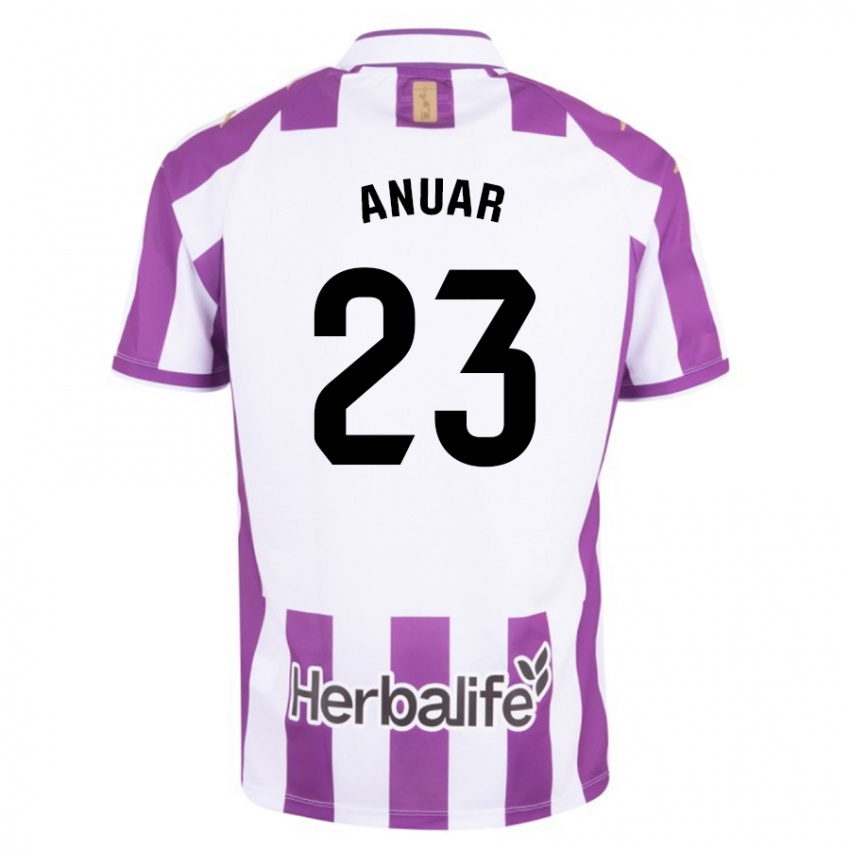 Hombre Camiseta Anuar #23 Morado 1ª Equipación 2023/24 La Camisa