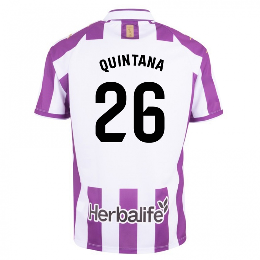 Hombre Camiseta Alberto Quintana #26 Morado 1ª Equipación 2023/24 La Camisa