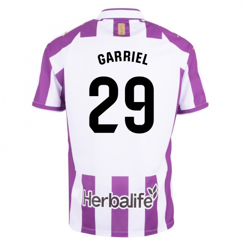 Hombre Camiseta Iván Garriel #29 Morado 1ª Equipación 2023/24 La Camisa
