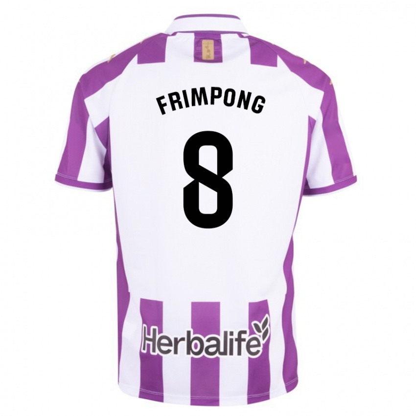 Hombre Camiseta Eugene Frimpong #8 Morado 1ª Equipación 2023/24 La Camisa
