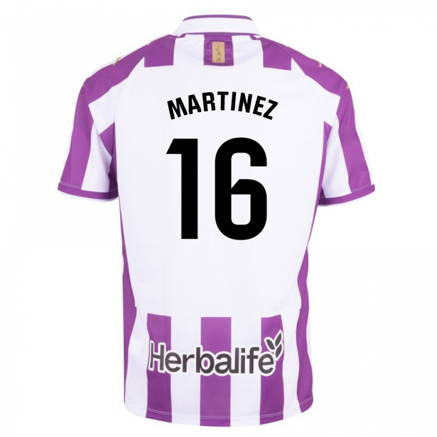 Hombre Camiseta Jesús Martínez #16 Morado 1ª Equipación 2023/24 La Camisa