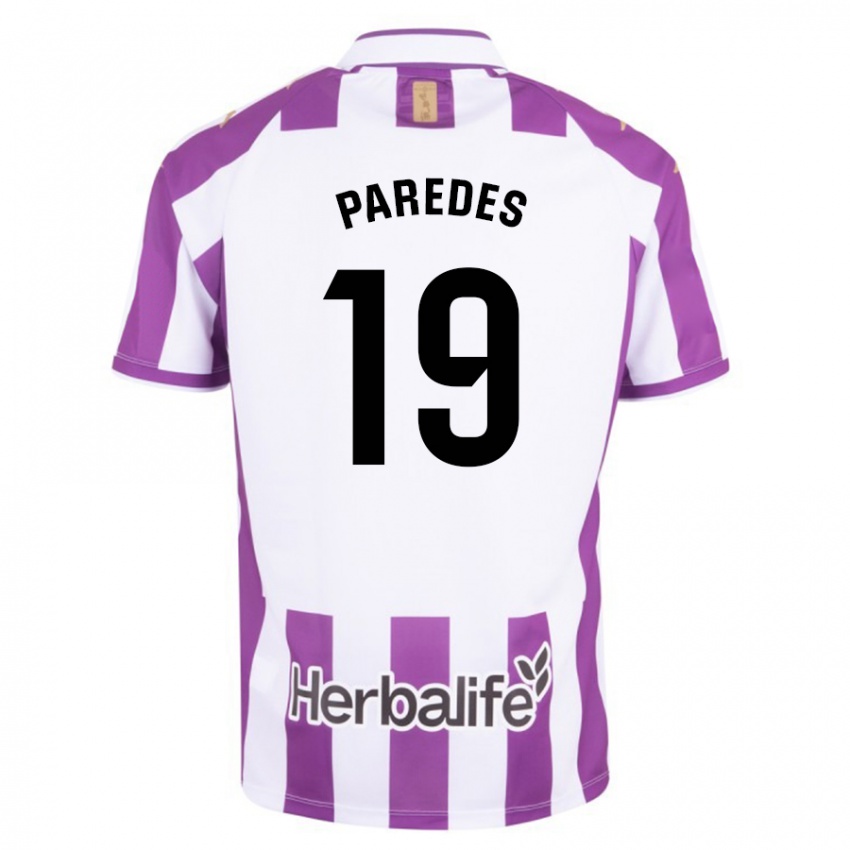 Hombre Camiseta Yago Paredes #19 Morado 1ª Equipación 2023/24 La Camisa
