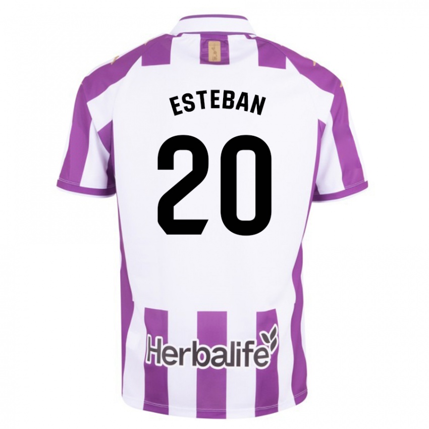 Hombre Camiseta Sergio Esteban #20 Morado 1ª Equipación 2023/24 La Camisa