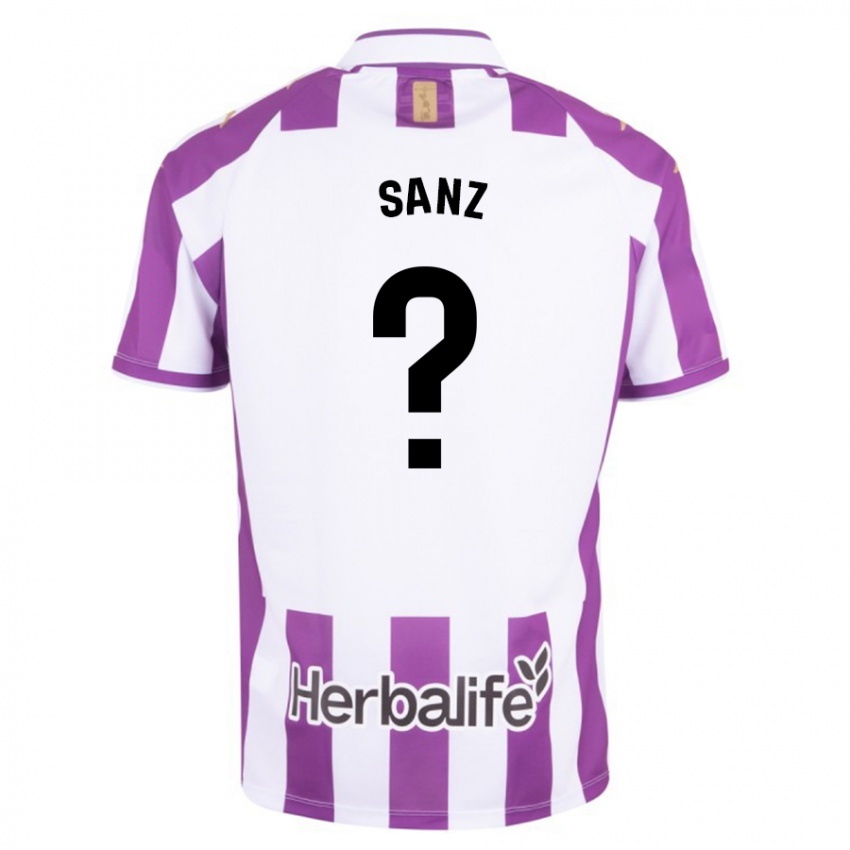 Hombre Camiseta David Sanz #0 Morado 1ª Equipación 2023/24 La Camisa