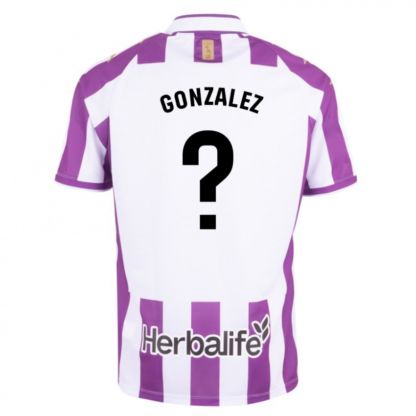 Hombre Camiseta Santi González #0 Morado 1ª Equipación 2023/24 La Camisa