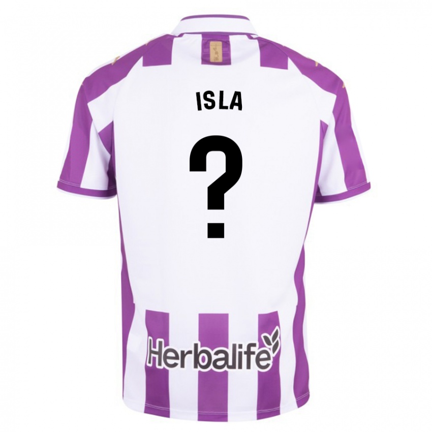 Hombre Camiseta Cristian Isla #0 Morado 1ª Equipación 2023/24 La Camisa